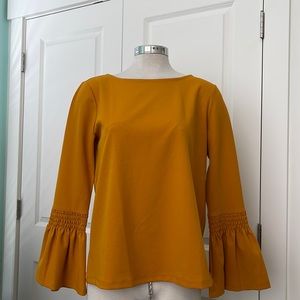 Ann Taylor Flare Long Sleeve Blouse Size Medium